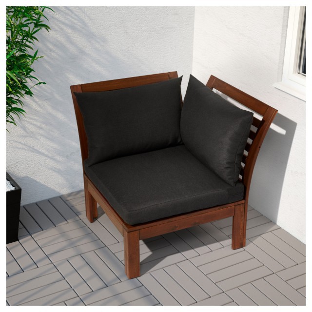 Садовый модульный диван с 2-мя спинками