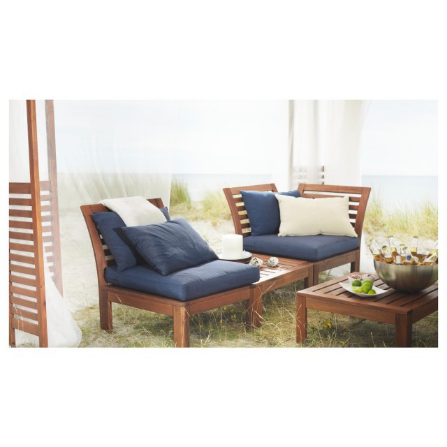 Садовый модульный диван с 2-мя спинками