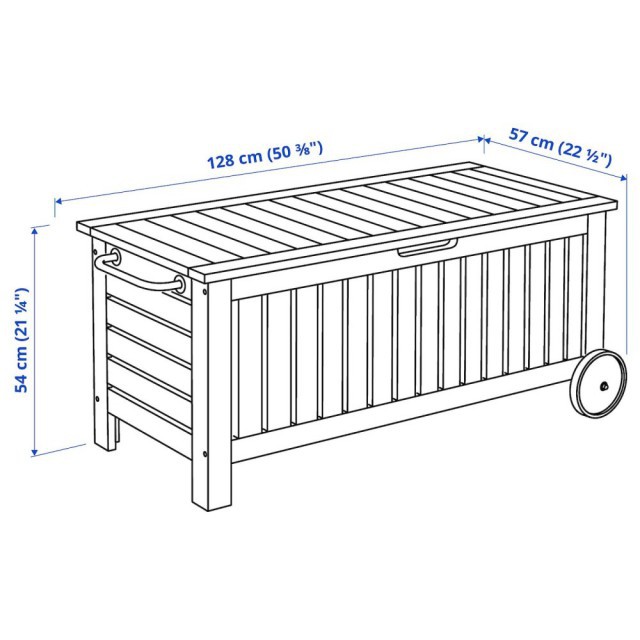 Садовый ящик столик с колесами