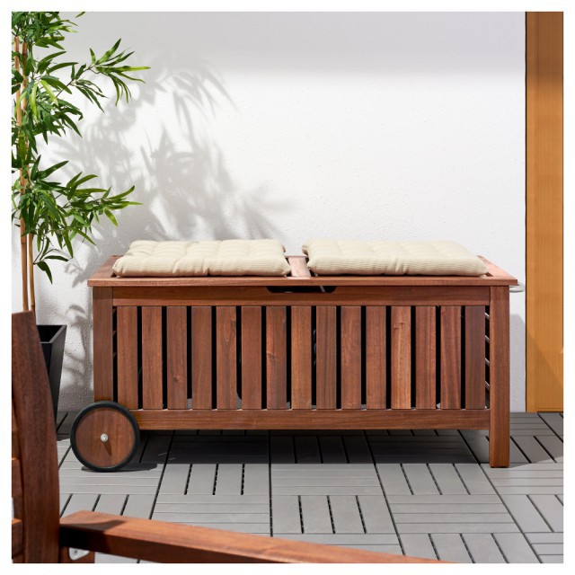 Садовый ящик столик с колесами