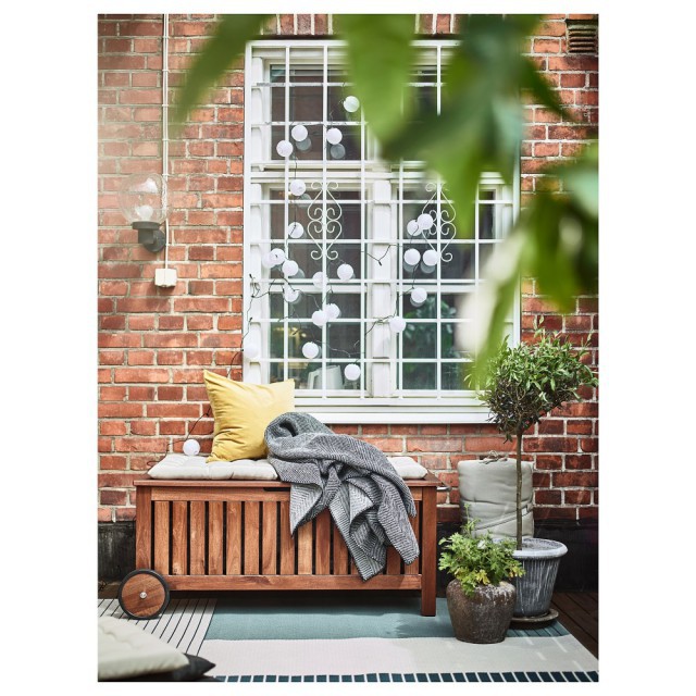 Садовый ящик столик с колесами