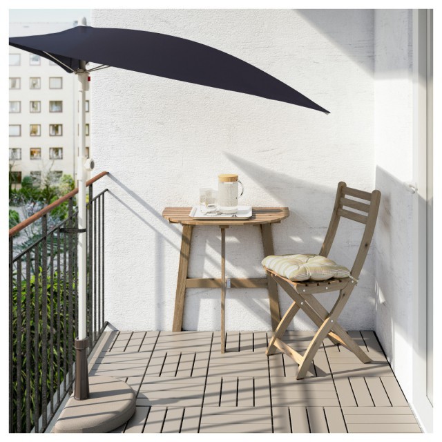 Пристенный стол, садовый