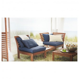 Садовый модульный диван с 2-мя спинками