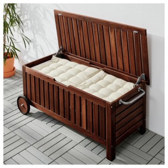 Садовый ящик столик с колесами