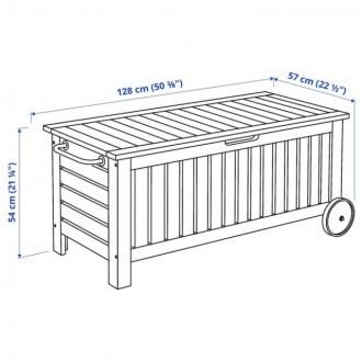 Садовый ящик столик с колесами