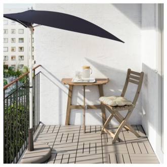 Пристенный стол, садовый