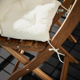 Декоративная садовая подушка 36х32см, бежевая