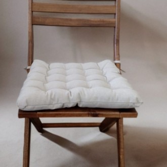 Декоративная садовая подушка 38х38, бежевая