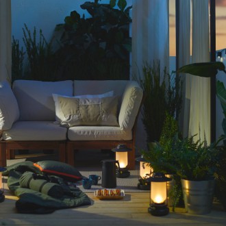 Садовый модульный диван с 2-мя спинками