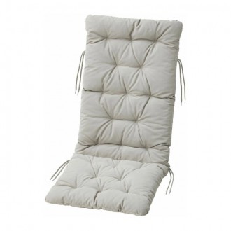 Подушка на садовую мебель 116x45см, серая